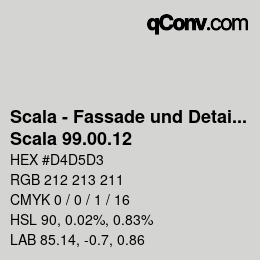 Color code: Scala - Fassade und Detail - Scala 99.00.12 | qconv.com