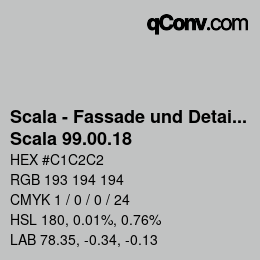 カラーコード: Scala - Fassade und Detail - Scala 99.00.18 | qconv.com
