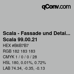 Code couleur: Scala - Fassade und Detail - Scala 99.00.21 | qconv.com