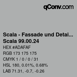 カラーコード: Scala - Fassade und Detail - Scala 99.00.24 | qconv.com