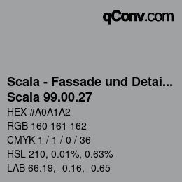カラーコード: Scala - Fassade und Detail - Scala 99.00.27 | qconv.com