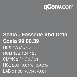Code couleur: Scala - Fassade und Detail - Scala 99.00.39 | qconv.com