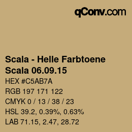 Código de color: Scala - Helle Farbtoene - Scala 06.09.15 | qconv.com