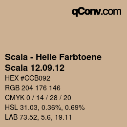 カラーコード: Scala - Helle Farbtoene - Scala 12.09.12 | qconv.com