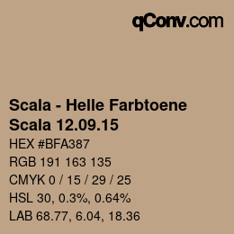 颜色代码: Scala - Helle Farbtoene - Scala 12.09.15 | qconv.com