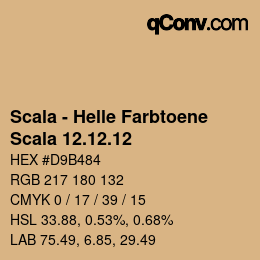 颜色代码: Scala - Helle Farbtoene - Scala 12.12.12 | qconv.com