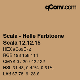 颜色代码: Scala - Helle Farbtoene - Scala 12.12.15 | qconv.com