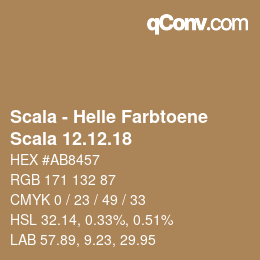 颜色代码: Scala - Helle Farbtoene - Scala 12.12.18 | qconv.com