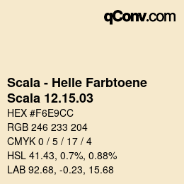 カラーコード: Scala - Helle Farbtoene - Scala 12.15.03 | qconv.com