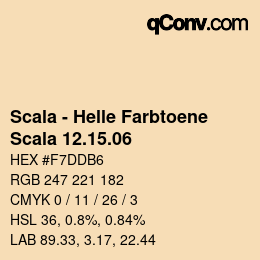 Farbcode: Scala - Helle Farbtoene - Scala 12.15.06 | qconv.com