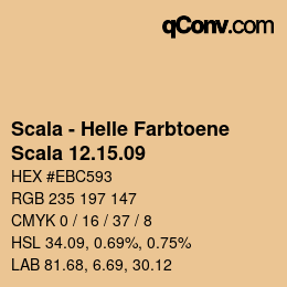 颜色代码: Scala - Helle Farbtoene - Scala 12.15.09 | qconv.com