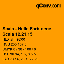 颜色代码: Scala - Helle Farbtoene - Scala 12.21.15 | qconv.com