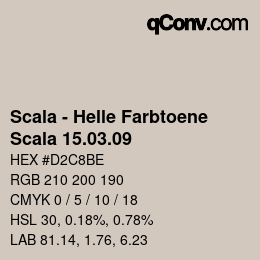 颜色代码: Scala - Helle Farbtoene - Scala 15.03.09 | qconv.com