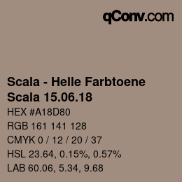 颜色代码: Scala - Helle Farbtoene - Scala 15.06.18 | qconv.com