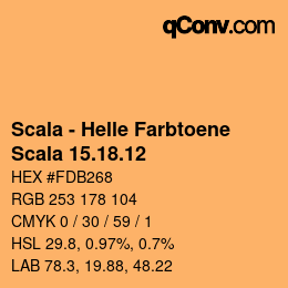 颜色代码: Scala - Helle Farbtoene - Scala 15.18.12 | qconv.com