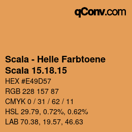 颜色代码: Scala - Helle Farbtoene - Scala 15.18.15 | qconv.com