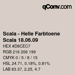 颜色代码: Scala - Helle Farbtoene - Scala 18.06.09 | qconv.com