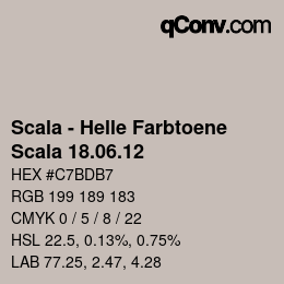 颜色代码: Scala - Helle Farbtoene - Scala 18.06.12 | qconv.com