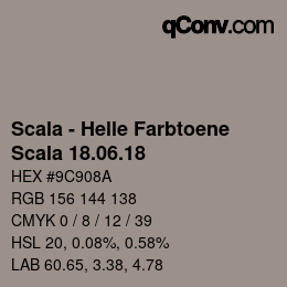 颜色代码: Scala - Helle Farbtoene - Scala 18.06.18 | qconv.com