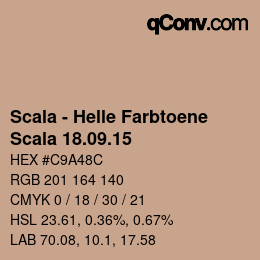 Código de color: Scala - Helle Farbtoene - Scala 18.09.15 | qconv.com