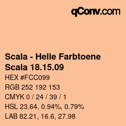 颜色代码: Scala - Helle Farbtoene - Scala 18.15.09 | qconv.com