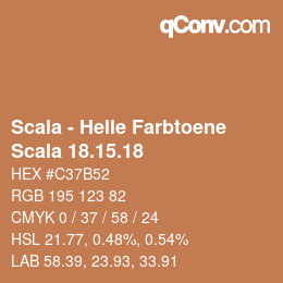 颜色代码: Scala - Helle Farbtoene - Scala 18.15.18 | qconv.com