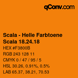颜色代码: Scala - Helle Farbtoene - Scala 18.24.18 | qconv.com