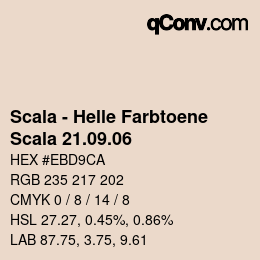 颜色代码: Scala - Helle Farbtoene - Scala 21.09.06 | qconv.com