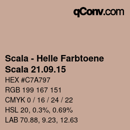 Código de color: Scala - Helle Farbtoene - Scala 21.09.15 | qconv.com