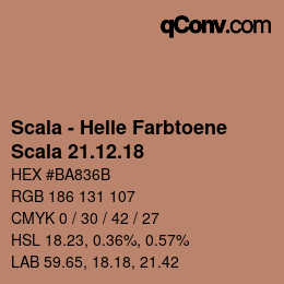 颜色代码: Scala - Helle Farbtoene - Scala 21.12.18 | qconv.com