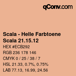 颜色代码: Scala - Helle Farbtoene - Scala 21.15.12 | qconv.com