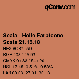 颜色代码: Scala - Helle Farbtoene - Scala 21.15.18 | qconv.com