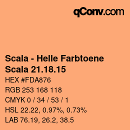 颜色代码: Scala - Helle Farbtoene - Scala 21.18.15 | qconv.com