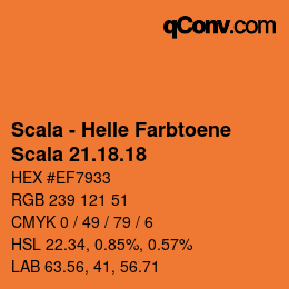 Code couleur: Scala - Helle Farbtoene - Scala 21.18.18 | qconv.com