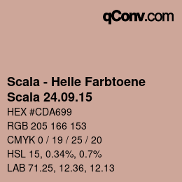 Color code: Scala - Helle Farbtoene - Scala 24.09.15 | qconv.com