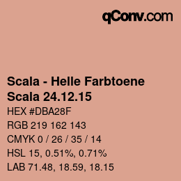 颜色代码: Scala - Helle Farbtoene - Scala 24.12.15 | qconv.com