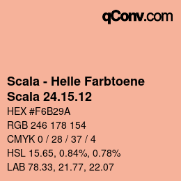 颜色代码: Scala - Helle Farbtoene - Scala 24.15.12 | qconv.com