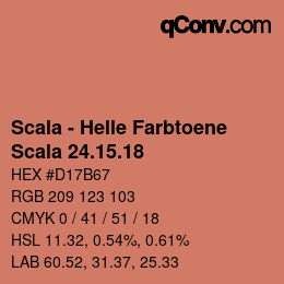 Código de color: Scala - Helle Farbtoene - Scala 24.15.18 | qconv.com