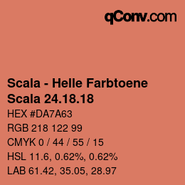 颜色代码: Scala - Helle Farbtoene - Scala 24.18.18 | qconv.com