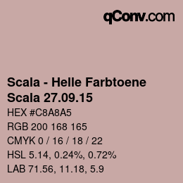 颜色代码: Scala - Helle Farbtoene - Scala 27.09.15 | qconv.com