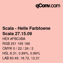 颜色代码: Scala - Helle Farbtoene - Scala 27.15.09 | qconv.com