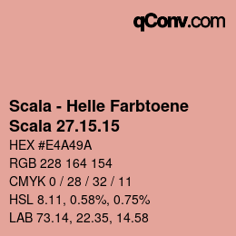 颜色代码: Scala - Helle Farbtoene - Scala 27.15.15 | qconv.com