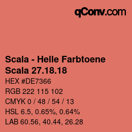 颜色代码: Scala - Helle Farbtoene - Scala 27.18.18 | qconv.com