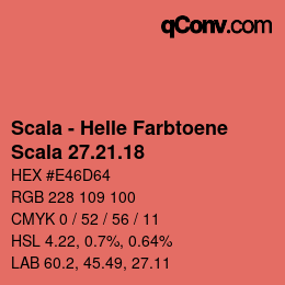 カラーコード: Scala - Helle Farbtoene - Scala 27.21.18 | qconv.com