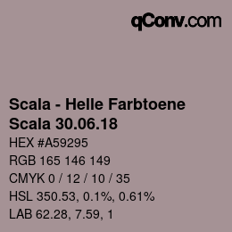 颜色代码: Scala - Helle Farbtoene - Scala 30.06.18 | qconv.com
