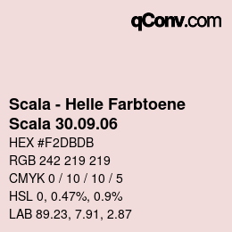 颜色代码: Scala - Helle Farbtoene - Scala 30.09.06 | qconv.com