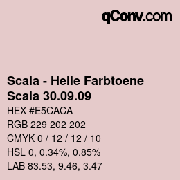 颜色代码: Scala - Helle Farbtoene - Scala 30.09.09 | qconv.com