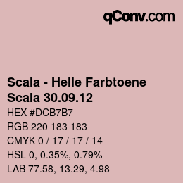 颜色代码: Scala - Helle Farbtoene - Scala 30.09.12 | qconv.com