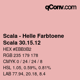 颜色代码: Scala - Helle Farbtoene - Scala 30.15.12 | qconv.com
