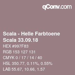 颜色代码: Scala - Helle Farbtoene - Scala 33.09.18 | qconv.com